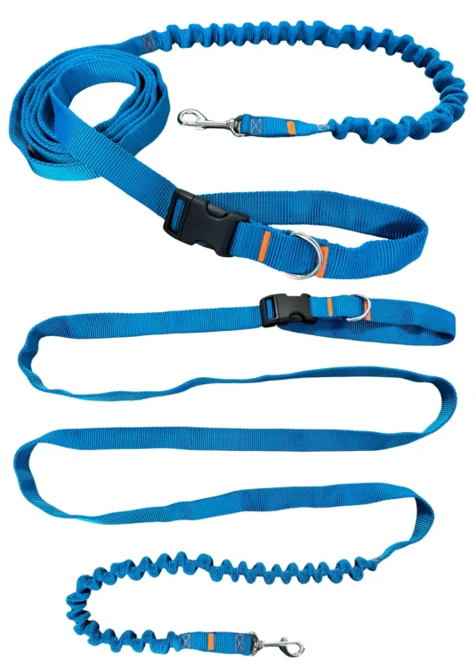 Smycz dla Psa z Amortyzatorem 480cm TURKUS Regulowana HandsFree Made in Poland