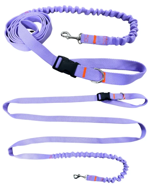Smycz dla Psa z Amortyzatorem 480cm WRZOS Regulowana HandsFree Made in Poland