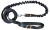 Smycz dla Psa z Amortyzatorem 480cm CZARNA Regulowana HandsFree Made in Poland
