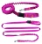 Smycz dla Psa z Amortyzatorem 480cm FUKSJA Regulowana HandsFree Made in Poland