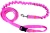 Smycz dla Psa z Amortyzatorem 480cm RÓŻ NEON Regulowana HandsFree Made in Poland