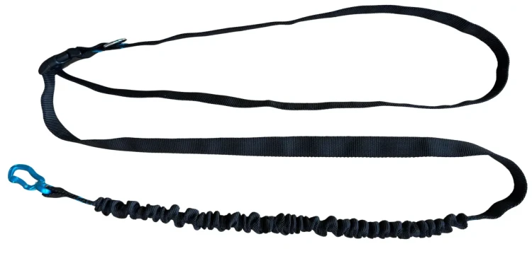 Smycz z Amortyzatorem 480cm CZARNA Regulowana Sportowa 400kg HandsFree