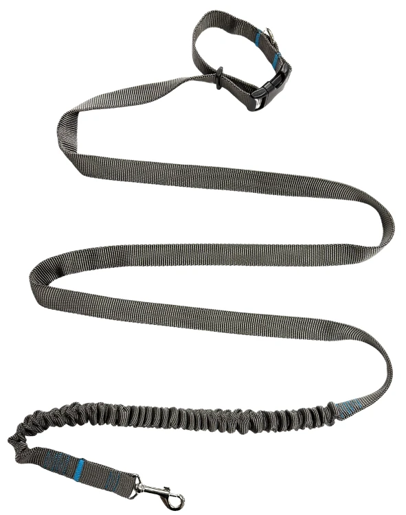 Smycz dla Psa z Amortyzatorem 380cm GRAFIT Regulowana HandsFree Made in Poland