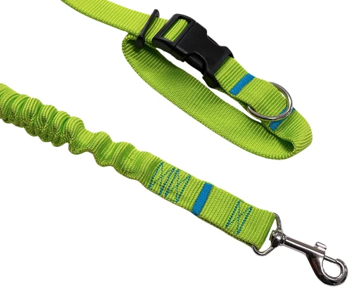 Smycz dla Psa z Amortyzatorem 380cm SELEDYN Regulowana HandsFree Made in Poland