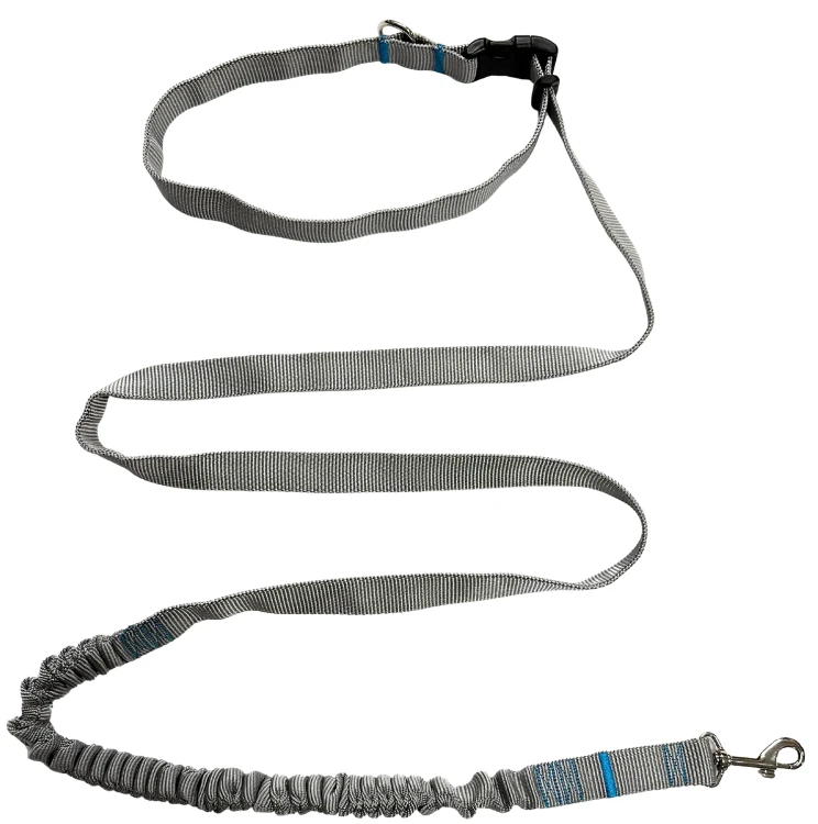 Smycz dla Psa z Amortyzatorem 480cm POPIEL Regulowana HandsFree Made in Poland