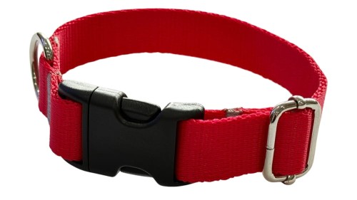 obroża dla psa z klamrą czerwona Zepnij 1.jpg