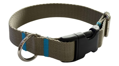 Obroża dla Psa 2 cm z klamrą Regulowana Oliwka Zepnij