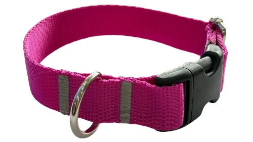 obroża dla psa z klamrą fuksja Zepnij 3.jpg