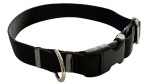 Obroża dla Psa 2,5 cm z klamrą Regulowana Czarna Zepnij