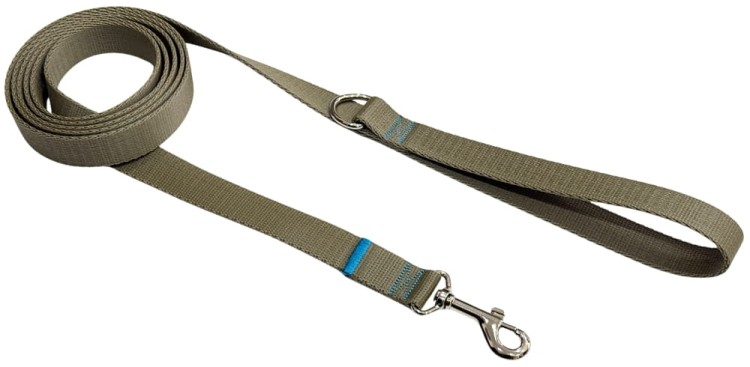 Smycz dla Psa Tradycyjna 2,5 cm Oliwka Zepnij