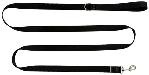 Smycz dla Psa Tradycyjna 2,5 cm Czarna Zepnij