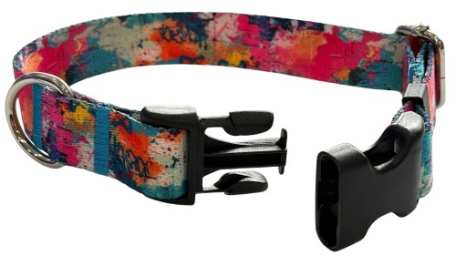 Obroża dla Psa 2 cm z klamrą Regulowana StreetArt Zepnij