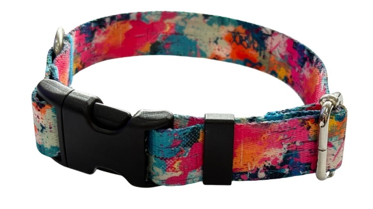 Obroża dla Psa 2,5 cm z klamrą Regulowana StreetArt Zepnij