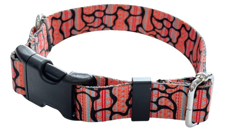 Obroża dla Psa 2 cm z klamrą Regulowana EtnoBoho Zepnij