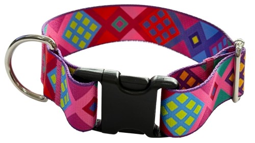 Obroża dla Psa szeroka 4 cm z klamrą Peru Zepnij