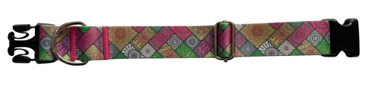Obroża dla Psa szeroka 4 cm z klamrą Aztec Zepnij