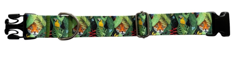Obroża dla Psa szeroka 4 cm z klamrą Tropical Zepnij