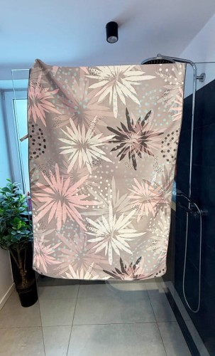 Ręcznik szybkoschnący z mikrofibry DUŻY 80×150 cm TROPIKALNA MGŁA Zepnij