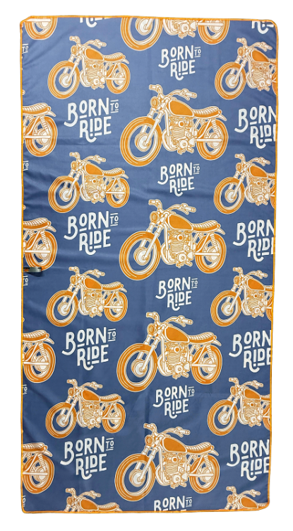 Ręcznik szybkoschnący z mikrofibry DUŻY 80×150 cm MOTO RETRO Zepnij