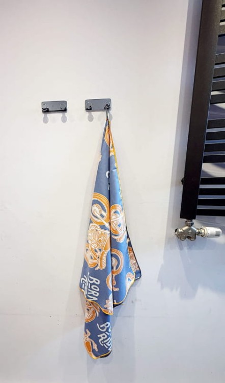Ręcznik szybkoschnący z mikrofibry DUŻY 80×150 cm MOTO RETRO Zepnij