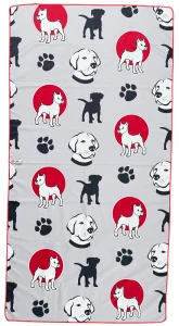 Ręcznik szybkoschnący z mikrofibry DUŻY 80×150 cm DOGSICON Zepnij