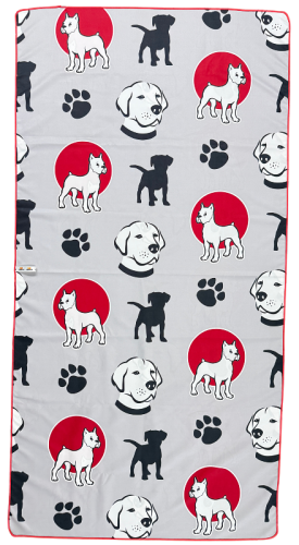 Ręcznik szybkoschnący z mikrofibry DUŻY 80×150 cm DOGSICON Zepnij