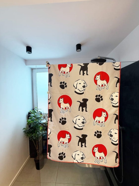 Ręcznik szybkoschnący z mikrofibry DUŻY 80×150 cm DOGSICON Zepnij