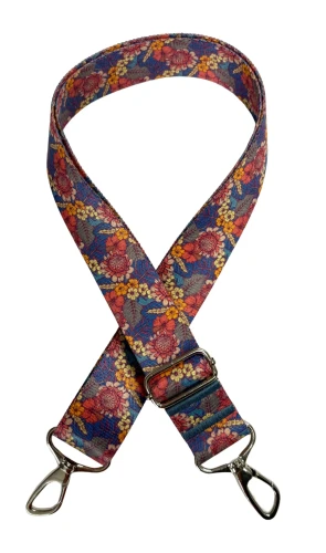Pasek do torebki VINTAGE GARDEN 40mm ZEPNIJ srebrny