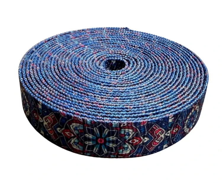 Taśma Rurowa 25mm z Grafiką ETNO MANDALA Sublimacja Taśma Tunelowa