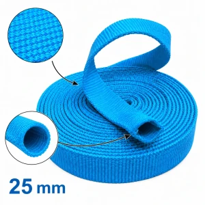 Taśma Rurowa 25mm Polipropylen Błękit 5mb