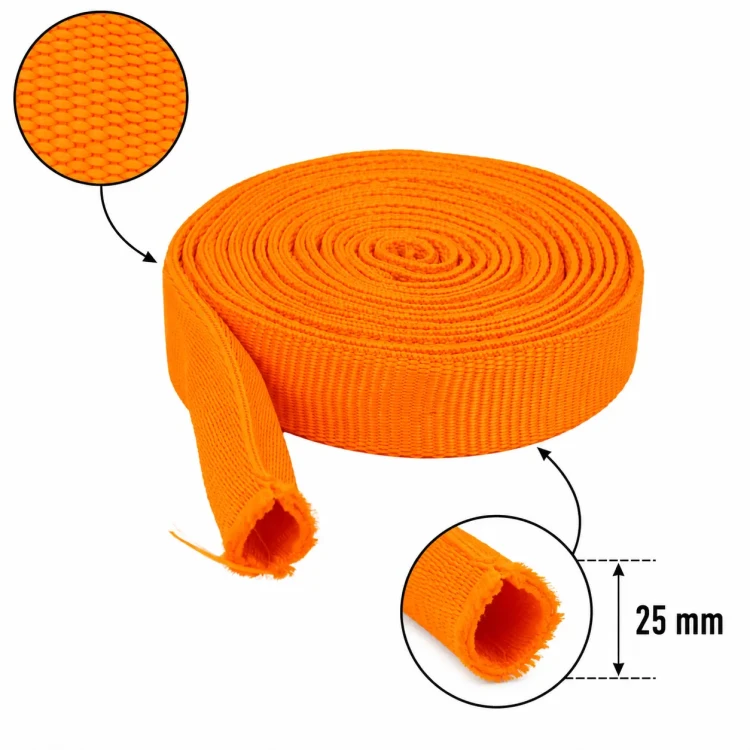 Taśma Rurowa 25mm Polipropylen Orange 5mb