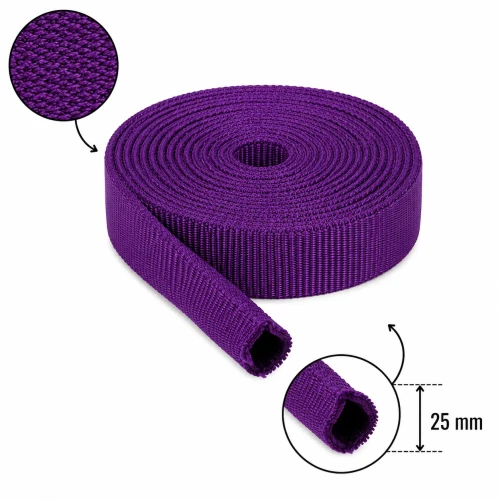 Taśma Rurowa 25mm Polipropylen Fiolet 5mb
