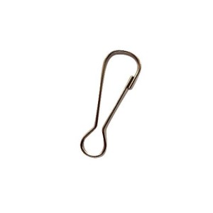 Karabinek metalowy prosty 36mm 10szt