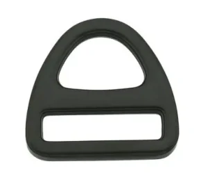 D-ring Półkółko trójkątne 25mm Czarne 150kg 5szt
