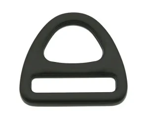D-ring Półkółko trójkątne 20mm Czarne 100kg 5szt