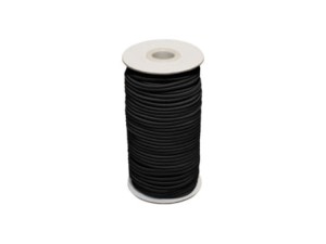 GumoSznurek fi 4 mm Guma Sznurek Czarny 100mb