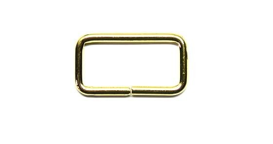 Ramka z drutu 4mm szerokość 20mm ZŁOTA 10szt